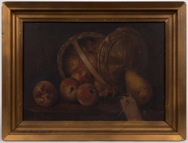 AMERICAN SCHOOL (19TH CENTURY) STILL LIFE FRUIT PAINTING
