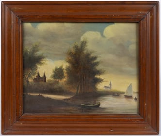 BRITISH OR CONTINENTAL SCHOOL (LATE 19TH/FIRST QUARTER 20TH CENTURY) LANDSCAPE PAINTING