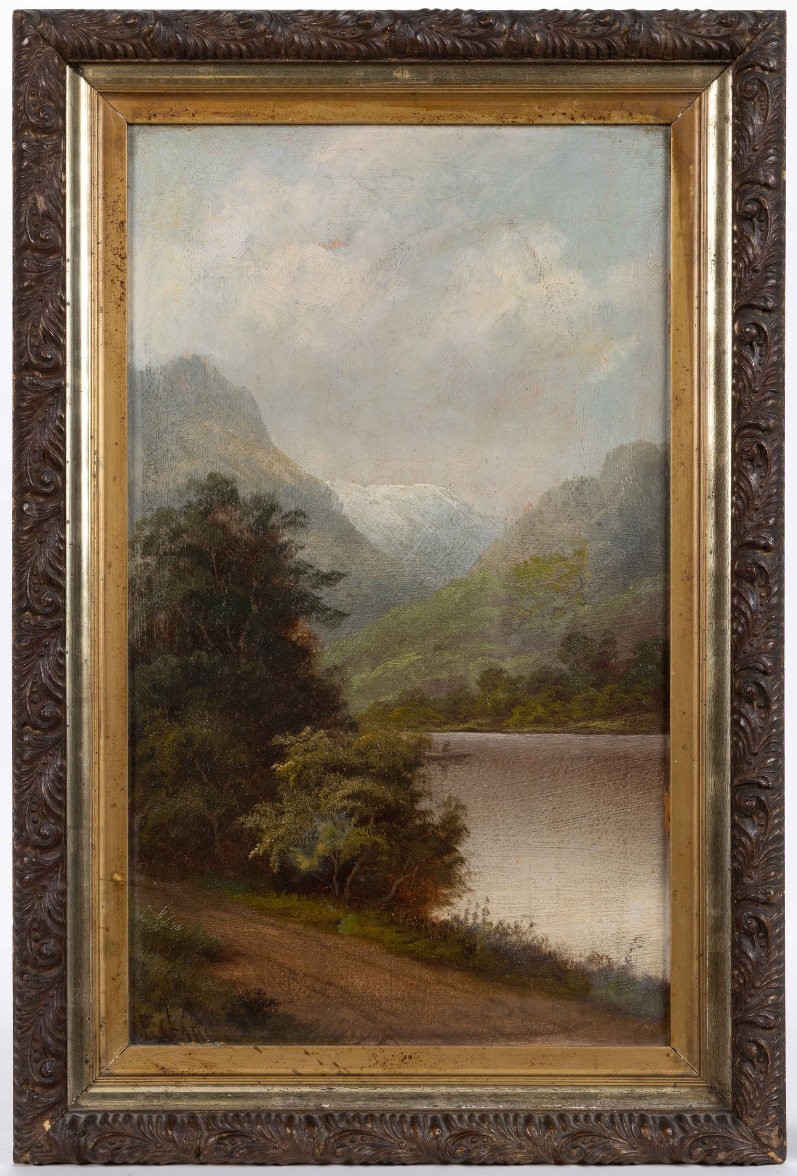 AMERICAN SCHOOL (19TH CENTURY) LANDSCAPE PAINTING (1 of 5)