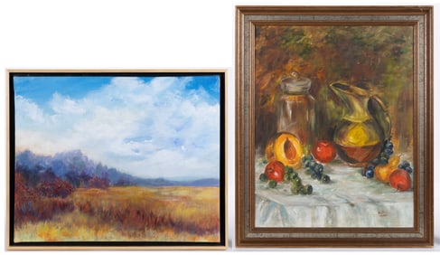 JULIA KINDRED (ALBEMARLE CO., VIRGINIA, 20TH/21ST CENTURY) LANDSCAPE PAINTING