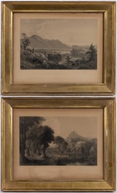 JAMES SMILLIE AMERICAN ART UNION ENGRAVINGS, LOT OF TWO
