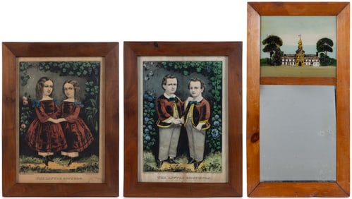 PAIR OF CURRIER AND IVES PRINTS, LOT OF TWO
