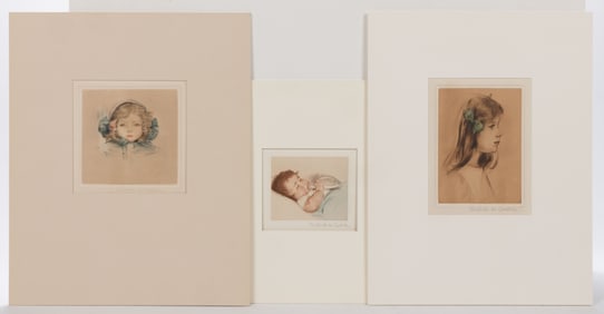 MATHILDE J. DE CORDOBA (NEW YORK, 1871-1942) PRINTS, LOT OF THREE