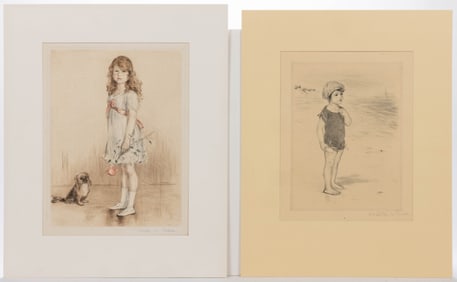 MATHILDE J. DE CORDOBA (NEW YORK, 1871-1942) PRINTS, LOT OF TWO
