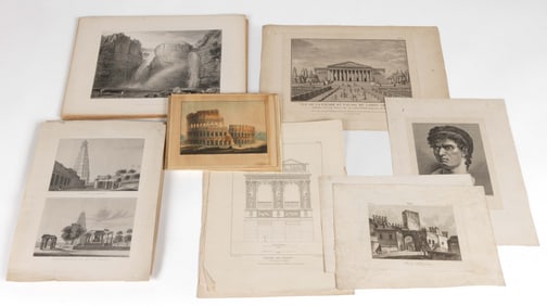 EUROPEAN VIEWS AND OTHER PRINTS, UNCOUNTED LOT