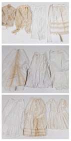 VICTORIAN / EDWARDIAN LADY'S WHITE CLOTHING, LOT OF TEN