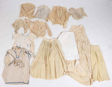 ANTIQUE / VINTAGE LADY'S CLOTHING, LOT OF 12