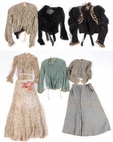 VICTORIAN / EDWARDIAN LADY'S BODICES AND ENSEMBLES, LOT OF 11 PIECES