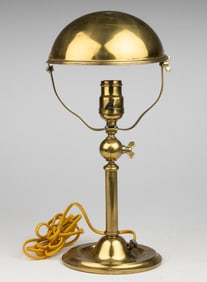 VINTAGE FAIRIES LAMP CO. BRASS INDUSTRIAL / JEWELERS ADJUSTABLE TABLE LAMP