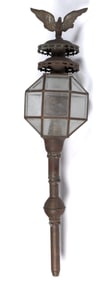 BRASS FIGURAL EAGLE CARRIAGE / COACH LANTERN SCONCE