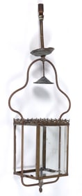 VICTORIAN BRASS HALL GAS LAMP