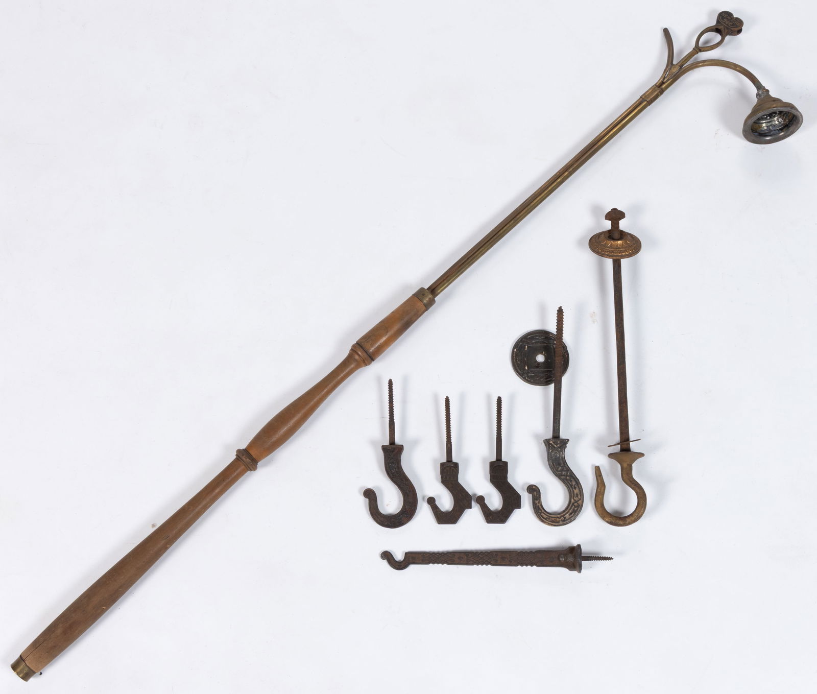 ASSORTED HANGING LAMP / LIGHT ARTICLES, LOT OF SEVEN (1 of 3)