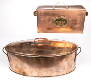 EUROPEAN COPPER DOMESTIC ARTICLES, LOT OF TWO