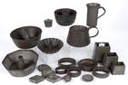 ASSORTED AMERICAN SHEET-IRON DOMESTIC ACCESSORIES, UNCOUNTED LOT