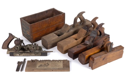 STANLEY PLOW / BEAD PLANE AND OTHER PLANES, LOT OF SIX