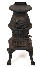 CAMERON STOVE CO., RICHMOND, VIRGINIA NO. A90 DIMINUTIVE CABOOSE WOOD STOVE