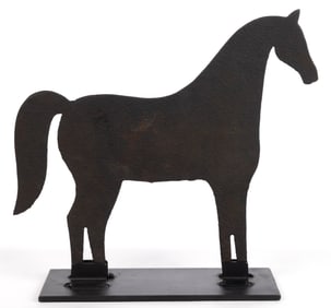 VIRGINIA METALCRAFTERS CAST-IRON HORSE SILHOUETTE