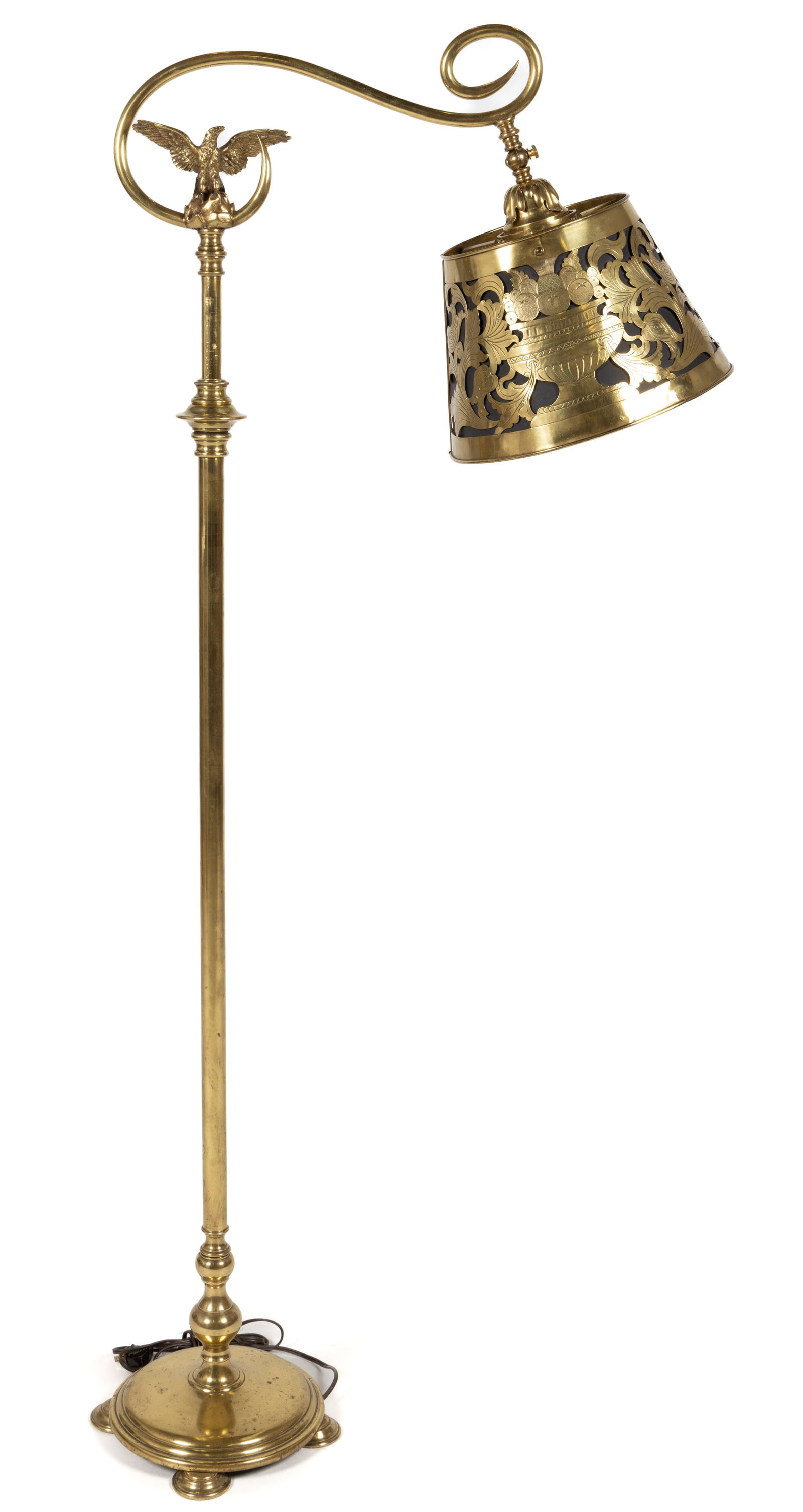 BRASS FIGURAL ELECTRIC FLOOR LAMP (1 of 2)