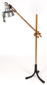 CAMPBELL BROTHERS, LYNN, MASSACHUSETTS ADJUSTABLE MEDICAL LAMP