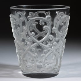 LALIQUE SARMENTS ART GLASS VASE