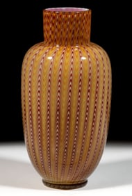 STEVENS AND WILLIAMS OSIRIS / PULL-UP ART GLASS VASE