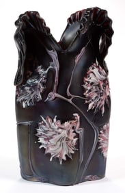 BOHEMIAN PALLME-KONIG / GLASFABRIK ELISABETH ART GLASS VASE