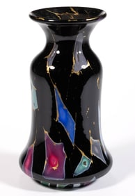 MT. WASHINGTON LAVA / SICILIAN ART GLASS VASE