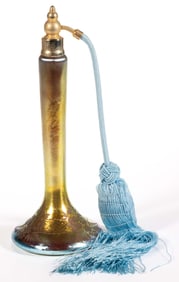 STEUBEN GOLD AURENE IRIDESCENT ART GLASS ATOMIZER