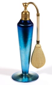 STEUBEN AURENE ATTRIBUTED IRIDESCENT ART GLASS ATOMIZER