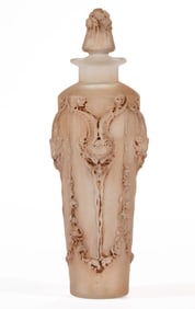 RENE LALIQUE "PAN" ART GLASS PERFUME BOTTLE