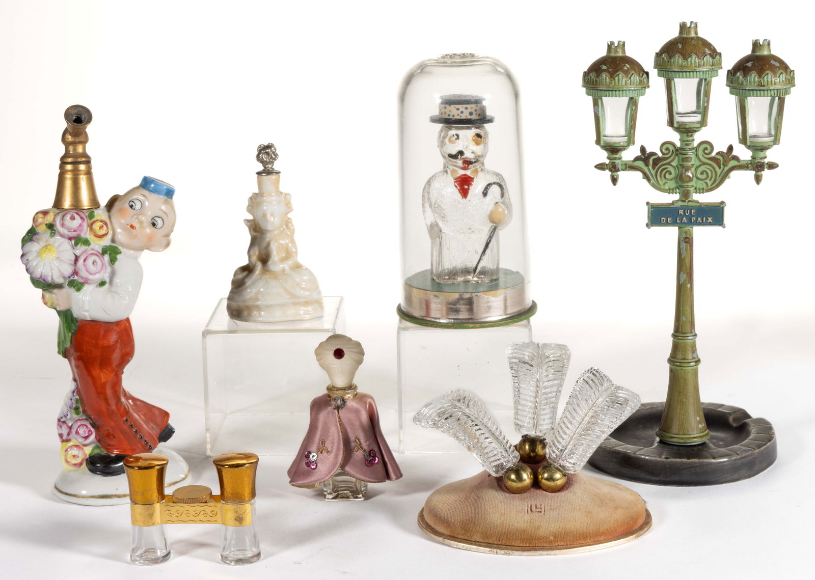FIGURAL / NOVELTY PERFUME BOTTLES / ATOMIZER, LOT OF SEVEN (1 of 1)