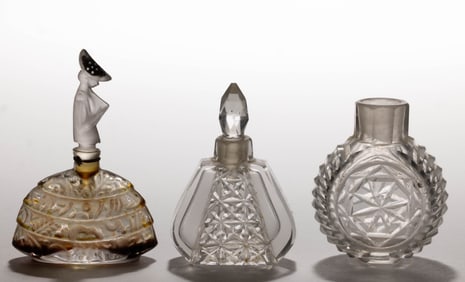 ASSORTED MINIATURE PERFUME / PUNGENT BOTTLES, LOT OF THREE