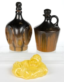 AMERICAN FULPER POTTERY CERAMIC ARTICLES, LOT OF THREE