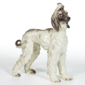 AMERICAN GORT BONE CHINA HAND-PAINTED CERAMIC DOG FIGURE