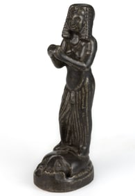 AMERICAN FULPER POTTERY FIGURAL EGYPTIAN REVIVAL FLOWER FROG