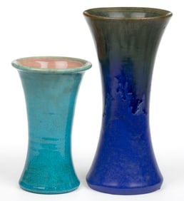 AMERICAN ART POTTERY VASES, LOT OF TWO