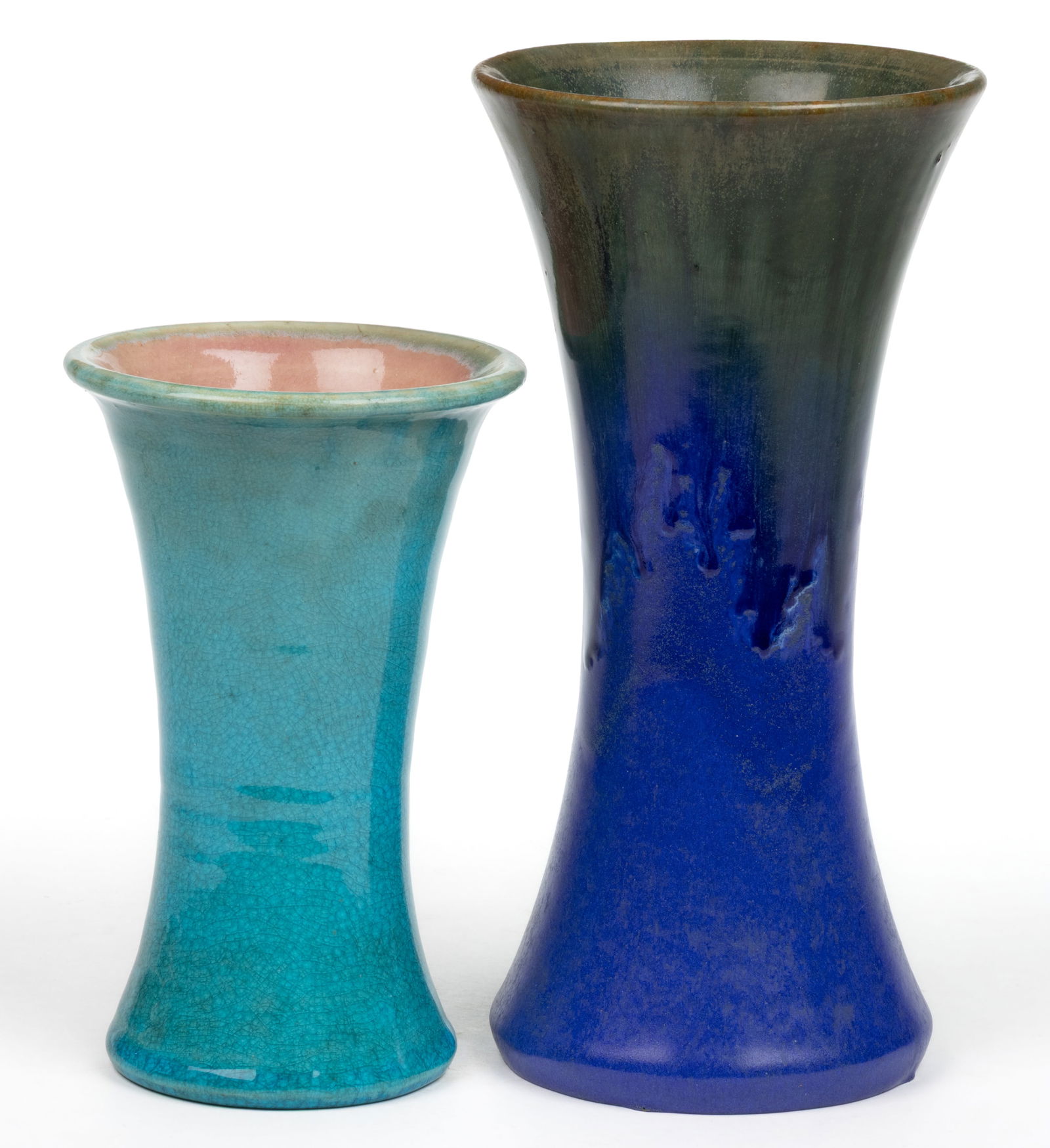 AMERICAN ART POTTERY VASES, LOT OF TWO (1 of 6)