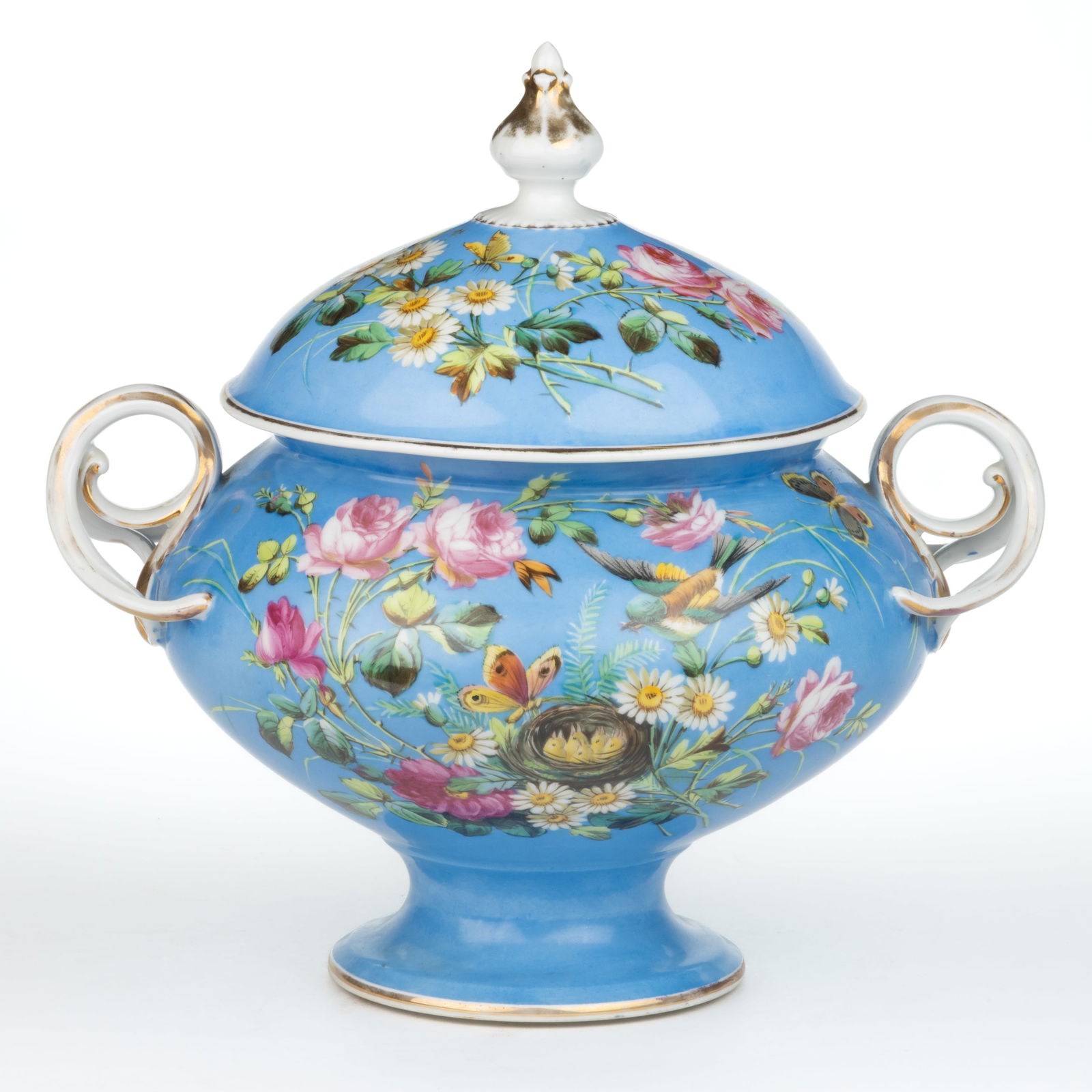 GERMAN KPM PORCELAIN HAND-PAINTED SOUP TUREEN (1 of 6)