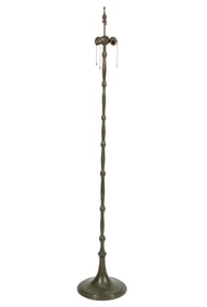 TIFFANY STUDIOS BRONZE ELECTRIC FLOOR LAMP BASE