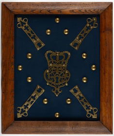 ENGLISH BRASSES FRAMED ART INSTALLATION