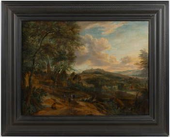 SCHOOL OF LUCAS VAN UDEN (FLEMISH, 1595-1672) OLD MASTER LANDSCAPE PAINTING (1 of 5)