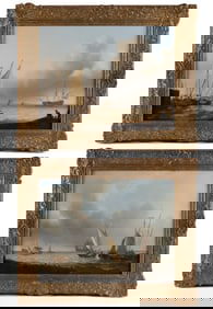 PAIR OF DUTCH SCHOOL (19TH CENTURY) MARINE PAINTINGS