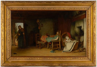 JOHN BURR (SCOTTISH, 1831-1893) DOMESTIC GENRE SCENE