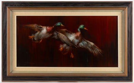 GEORGE DICK (AMERICAN, 1916-1978) SPORTING PAINTING