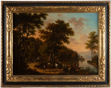 CONTINENTAL SCHOOL (19TH CENTURY) LANDSCAPE PAINTING