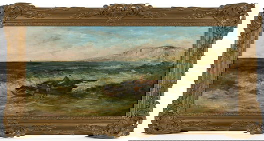 E. WOOD (BRITISH, 19TH CENTURY) SEASCAPE PAINTING