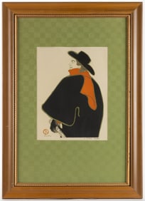 HENRI TOULOUSE-LAUTREC (FRENCH, 1864-1901) ARISTIDE BRUANT DANS SON CABARET LITHOGRAPH