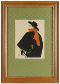 HENRI TOULOUSE-LAUTREC (FRENCH, 1864-1901) ARISTIDE BRUANT DANS SON CABARET LITHOGRAPH (1 of 4)