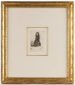 JAMES ABBOT MCNEILL WHISTLER (AMERICAN, 1834-1903) "ANNIE" DRYPOINT ETCHING