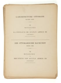 RARE ANTIQUARIAN OTTOMAN ARCHITECTURAL ILLUSTRATED VOLUME